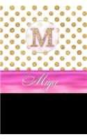 Miya: Personalized Lined Journal Diary Notebook 150 Pages, 6 X 9 (15.24 X 22.86 CM), Durable Soft Cover