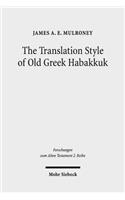 Translation Style of Old Greek Habakkuk