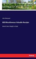 600 Miscellaneous Valuable Receipts