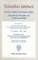 Proceedings of the 7th International Socio-Economic Panel User Conference (Soep2006)