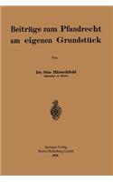 Beiträge zum Pfandrecht am eigenen Grundstück