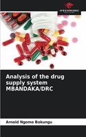 Analysis of the drug supply system MBANDAKA/DRC