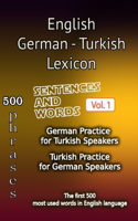 English German Turkish Lexicon - Volume 1