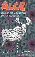 Libros de colorear para adultos - Arte vintage - Animales - Alce