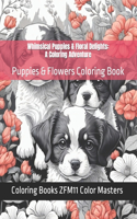 Whimsical Puppies & Floral Delights