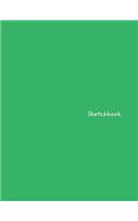 Sketchbook: Large Mint Green Design Drawing Book