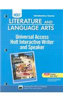 Holt Literature and Language Arts: Universal Access Interactive Writer and Speaker Grade 7