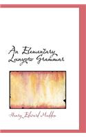 An Elementary Lunyoro Grammar