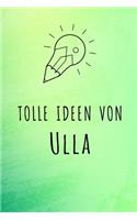 Tolle Ideen von Ulla: Kariertes Notizbuch mit 5x5 Karomuster für deinen Vornamen