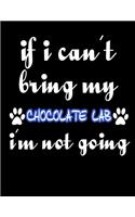 If I Can't Bring My Chocolate Lab I'm Not Going