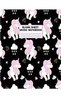 Blank Sheet Music Notebook