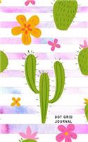 Dot Grid Journal: Cactus Watercolor Cover 5 x 8 - Dot Grid Journal Notebook 124 Pages