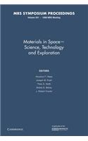 Materials in Space Science, Technology and Exploration: Volume 551