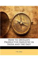 How to Develope Productive Industry in India and the East