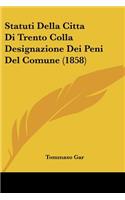 Statuti Della Citta Di Trento Colla Designazione Dei Peni Del Comune (1858)