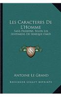 Les Caracteres De L'Homme