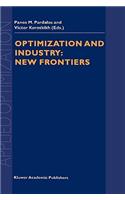 Optimization and Industry: New Frontiers