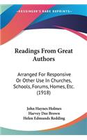 Readings From Great Authors