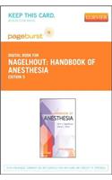 Handbook of Anesthesia - Elsevier eBook on Vitalsource (Retail Access Card)