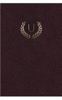 Monogram "u" Meeting Notebook: (21 Monogram Maroon 150 Meeting)