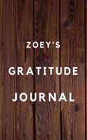 Zoey's Gratitude Journal: 2020 New Year Planner Goal Journal Gift for Zoey / Notebook / Diary / Unique Greeting Card Alternative