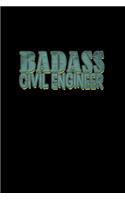 Badass Civil Engineer: Hangman Puzzles - Mini Game - Clever Kids - 110 Lined Pages - 6 X 9 In - 15.24 X 22.86 Cm - Single Player - Funny Great Gift