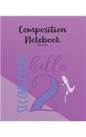 2nd Grade Composition Notebook Wide Ruled