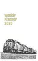 Weekly Planner 2020: calendar organizer agenda for train enthusiasts. 5x8.120 pages.(1 American Railways)