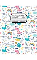 Primary Composition Notebook No Picture Space: Dinosaur for boys(16 Primary Composition Notebook)