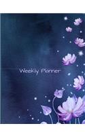 Weekly Planner: Desk Size 8.5 x 11" Personal Weekly Planning Journal, for home and work. A Health Conscious and Gratitude Minded, simple and effect way to stay orga
