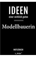 Notizbuch für Modellbauer / Modellbauerin: Originelle Geschenk-Idee [120 Seiten liniertes blanko Papier]