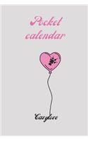 Pocket calendar Cavylove