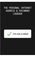 The Personal Internet Address & Password Logbook