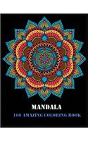 Mandala 100 Amazing Coloring Book