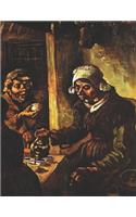 Potato Eaters Black Pages Sketchbook: Vincent van Gogh Use with Metallic Markers, Chalk, Colored Pencils, Gel Ink Pens Large Black Paper Artsy Notebook Impressionism Dutch Master Paintin