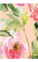 Peonies Sketchbook 7 x 10