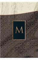 Monogram M Notebook: (Luxury One 150 Lined)