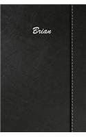 Brian: Blank Cookbook Recipes & Notes Featuring 120 Pages 6x9 Simulated Leather Cover