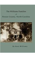 Williams Families of Person County, North Carolina
