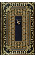 Gold Label Monogram Y Notebook: Vintage Design Leather Look Matte Cover Paperback 6x9" Notebook 160 pages(Gold Label Set of Journals Planners Diaries Notebooks Paperback Matte Finish Cover)