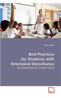 Best Practices for Students with Emotional Disturbance