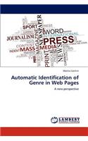 Automatic Identification of Genre in Web Pages