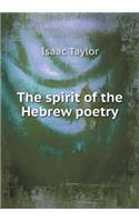 The Spirit of the Hebrew Poetry