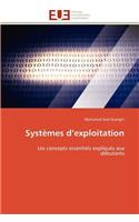Systèmes d'exploitation