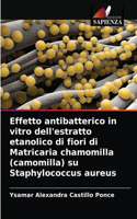 Effetto antibatterico in vitro dell'estratto etanolico di fiori di Matricaria chamomilla (camomilla) su Staphylococcus aureus