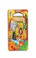 Die Cut Window Board Book - In the Jungle Picture Book for Children Educations Board Book for Kid Die-Cut Shape Board Books