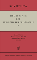 Bibliographie Der Sowjetischen Philosophie