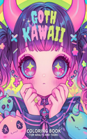 Goth Kawaii Coloring Book for Adults and Teens