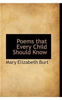 Poems that Every Child Should Know