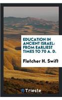 Education in Ancient Israel